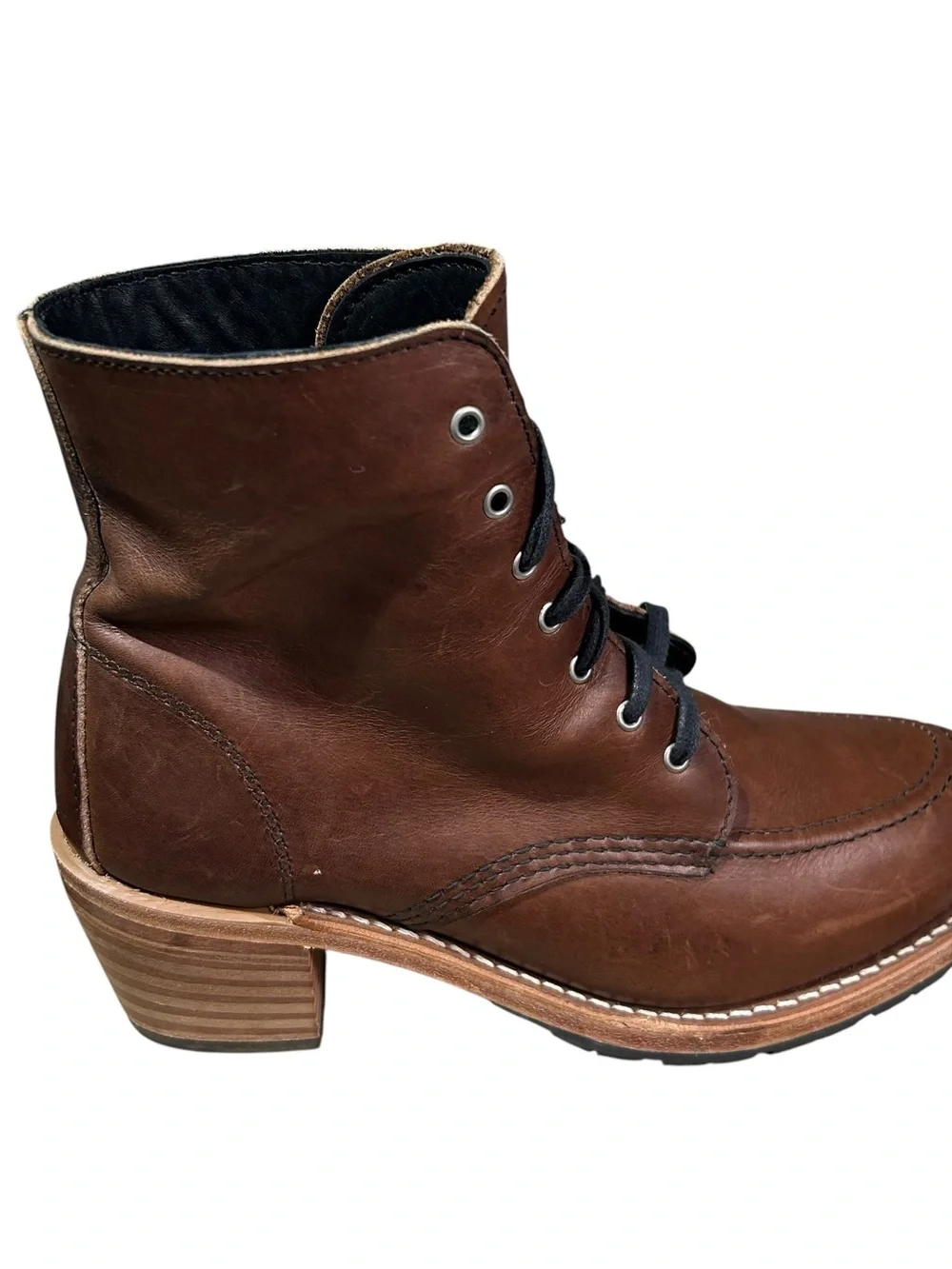 Red Wing Women's Clara Heritage Boots 3406 Size 9.5B Leather Heeled USA Made